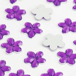 Dżety kwiatki 10 mm (fioletowy ciemny) - 1000 szt. najtaniej