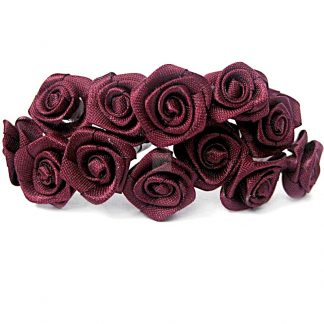 Róże satynowe (bordowe) - 36 szt. najtaniej