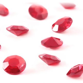 Diamentowe konfetti 12 mm (czerwone) - 100 szt. najtaniej