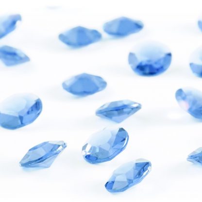 Diamentowe konfetti 12 mm (błękitne) - 100 szt. najtaniej