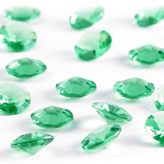 Diamentowe konfetti 12 mm (zielone) - 100 szt. najtaniej