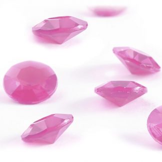 Diamentowe konfetti 12 mm (różowe) - 100 szt. najtaniej