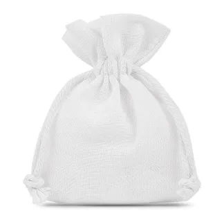 1. Eleganckie Woreczki Bawełniane 10x13 cm - Pakiet 10 sztuk - Idealne na Podziękowania Weselne