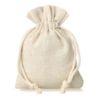 1. Zestaw 10 lnianych woreczków 9x12cm - eleganckie opakowanie na prezenty i podziękowania weselne