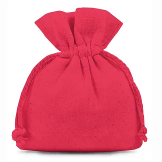 10 x czerwone woreczki bawełniane 9 x 12 cm - eleganckie opakowanie na prezenty