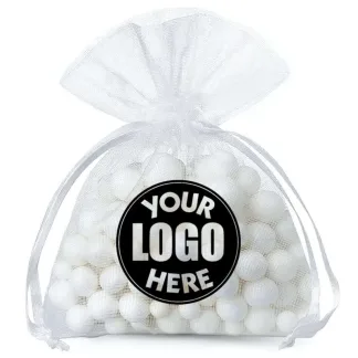 200 x Personalizowane woreczki z organzy z nadrukiem lub logo