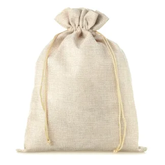 1 szt. Worek jutowy 26 x 35 cm - naturalny jasny